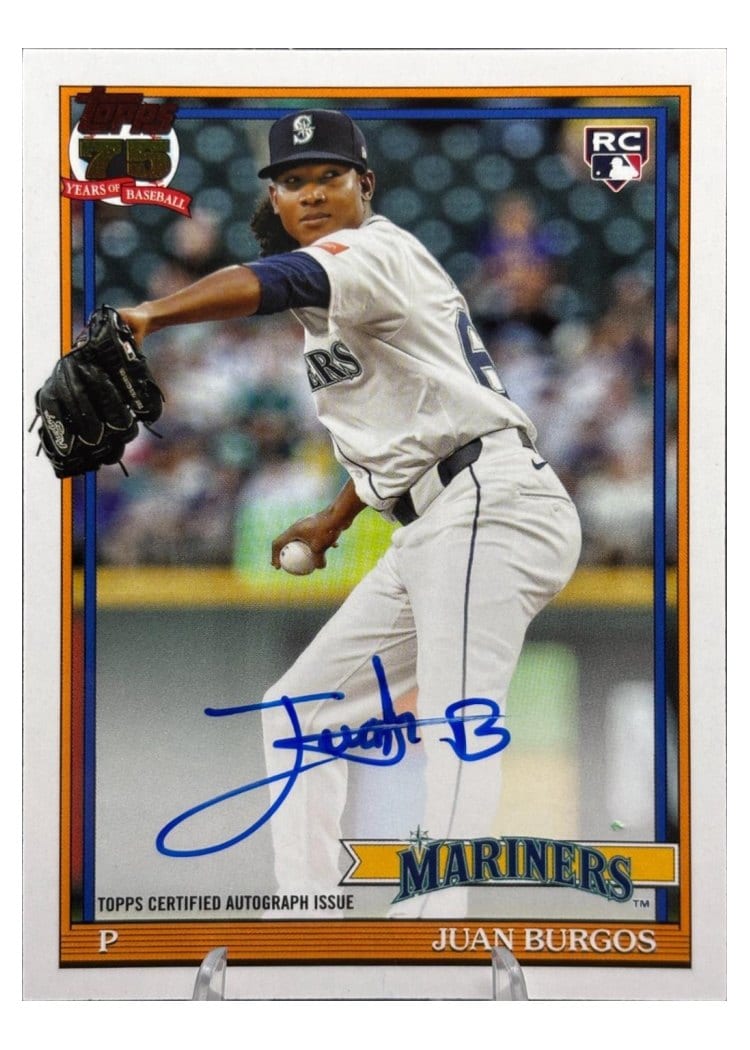 2026 Topps 1991 Topps Autographs Juan Burgos #91A-JUA card