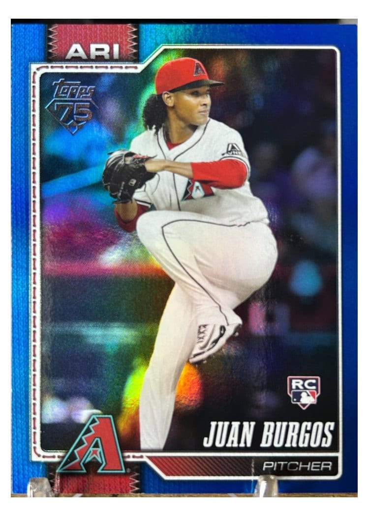 2026 Topps Base Set Juan Burgos Blue Rainbow #102