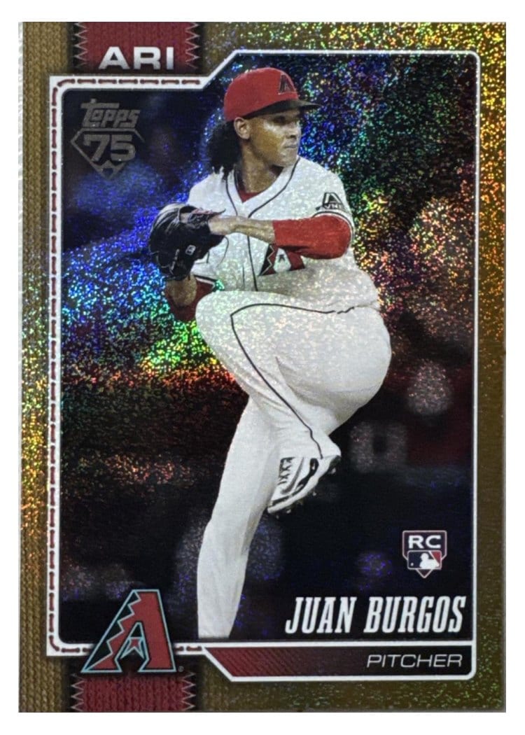 2026 Topps Base Set Juan Burgos Gold Sandglitter #102
