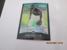 2001 Bowman Chrome Juan Diaz #324 card