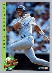 1993 Fleer Base Set Juan Gonzalez #709 card
