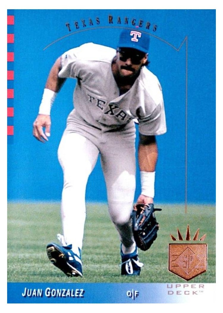 1993 SP Juan Gonzalez #194 card