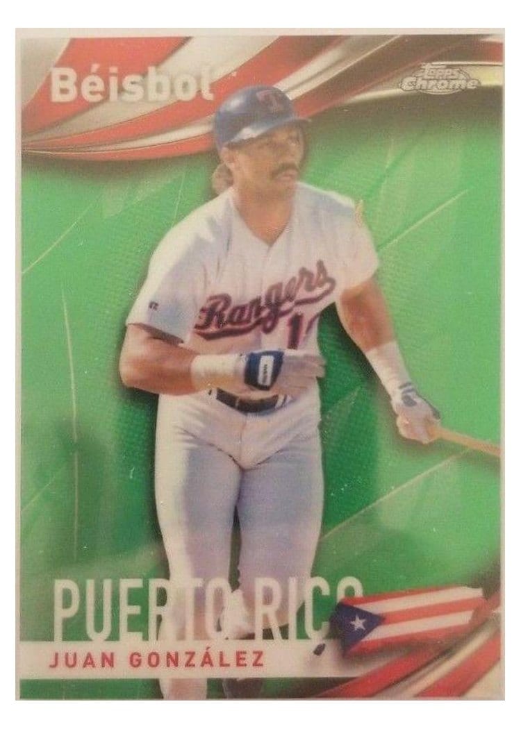 2021 Topps Chrome Beisbol Juan Gonzalez #B-14 card