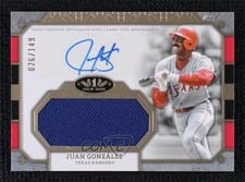 2024 Topps Tier One Autographed Jumbo Relics Juan González #AT1JR-JG card