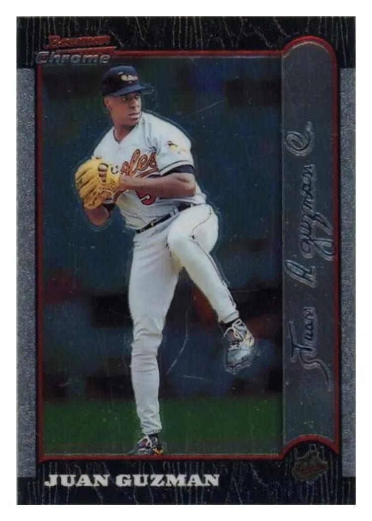 1999 Bowman Chrome Juan Guzman #47 card