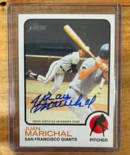 2022 Topps Heritage Real One Autographs Juan Marichal #ROA-JM
