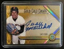 2022 Topps Tribute Solid Gold Greats Autographs Juan Marichal #GGA-JMA card