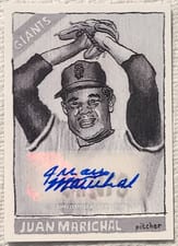 2025 Topps Shoebox Treasures Base Autographs Juan Marichal #47A card