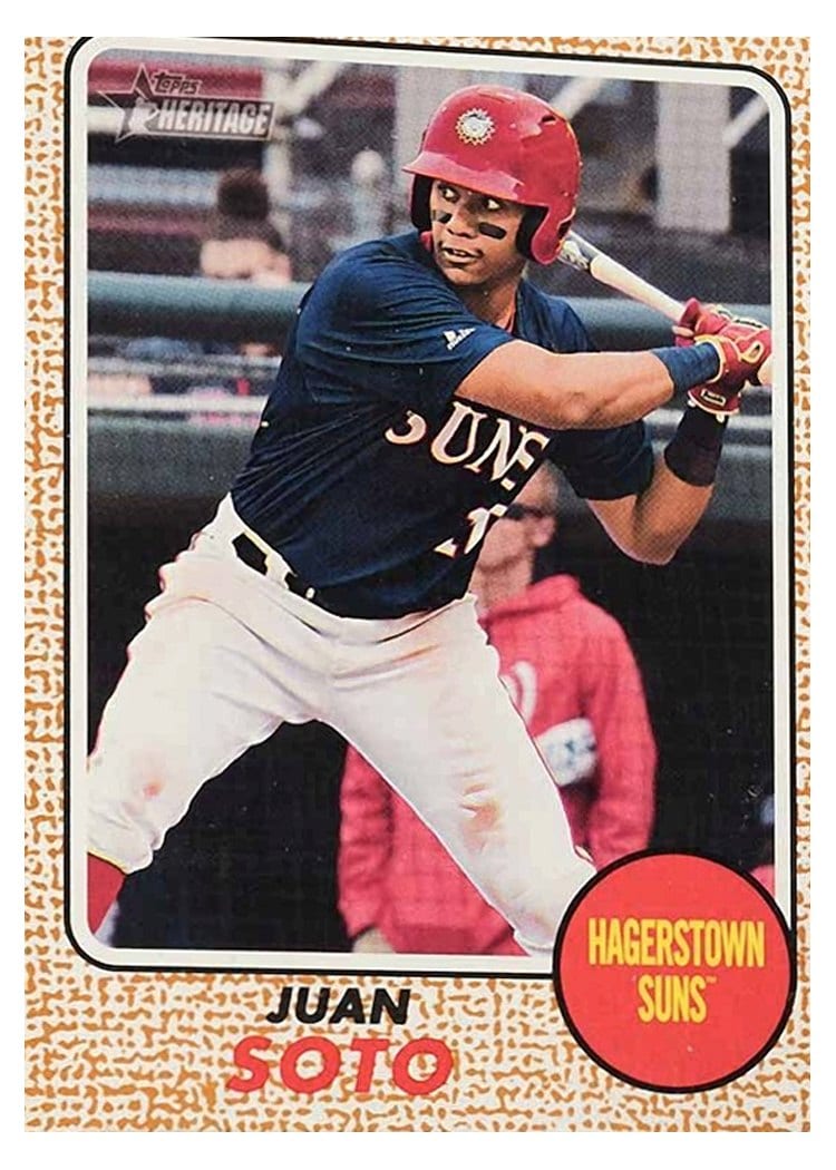 2017 Topps Heritage Minor League Base Set Juan Soto #52 card