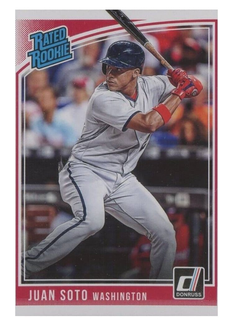2018 Panini Chronicles Donruss Rated Rookies Juan Soto #280 card