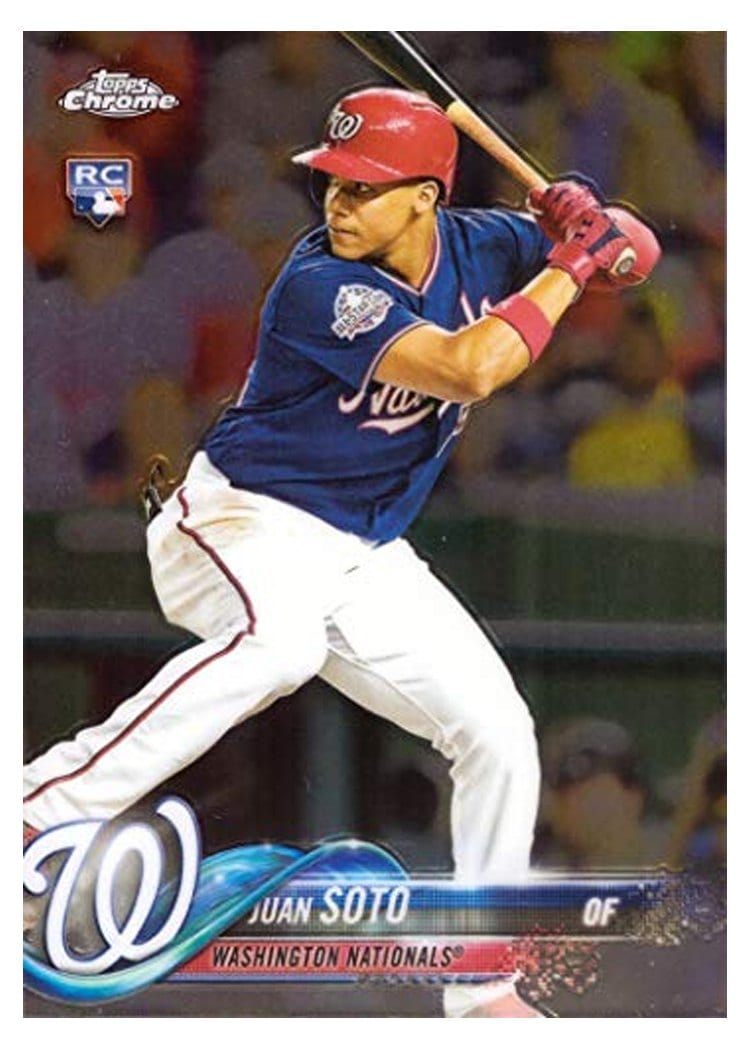 2018 Topps Chrome Update Base Set Juan Soto #HMT55 card