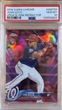 2018 Topps Chrome Update Juan Soto #HMT55 card