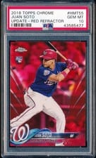 2018 Topps Chrome Update Juan Soto #HMT55 card
