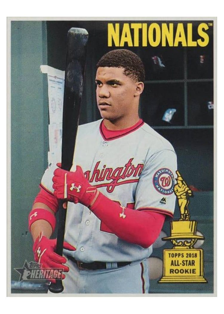 2019 Topps Heritage Base Set Juan Soto #481 card