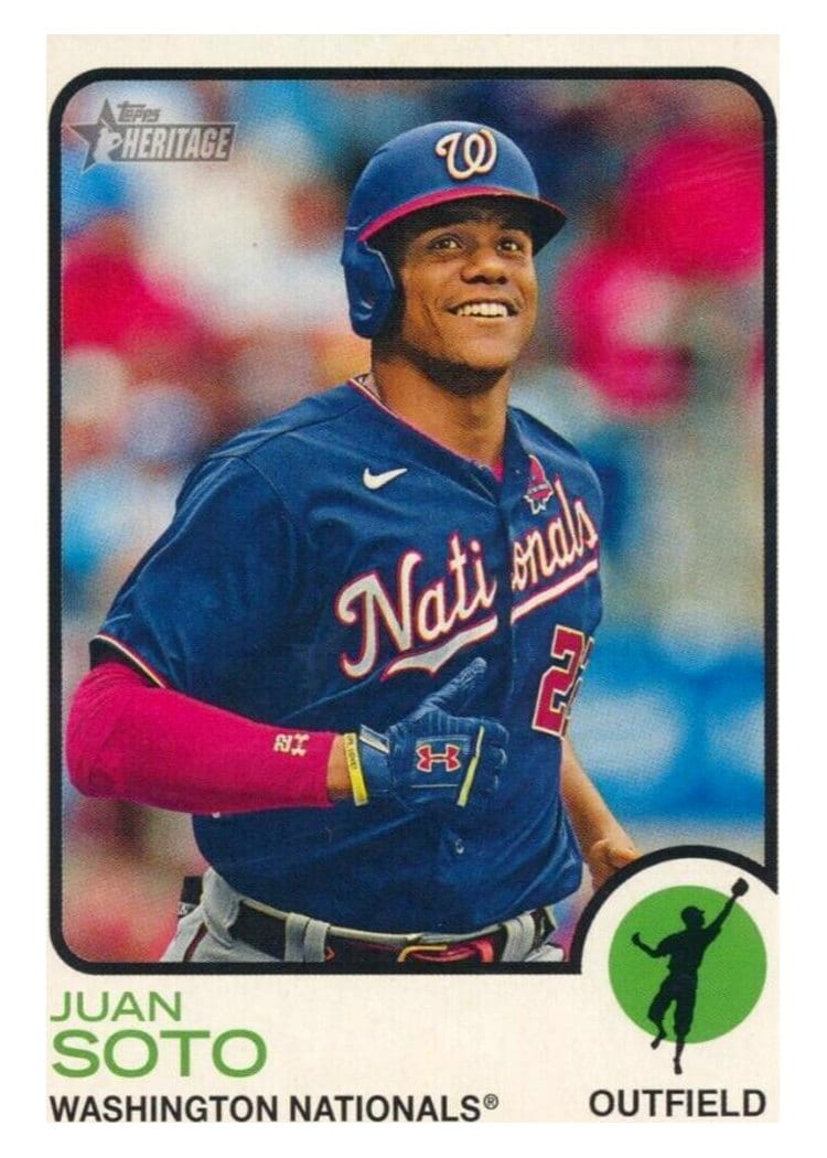 2022 Topps Heritage Base Set Juan Soto #154 card