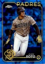 2024 Topps Chrome Sapphire Edition Base Set Juan Soto #50 card