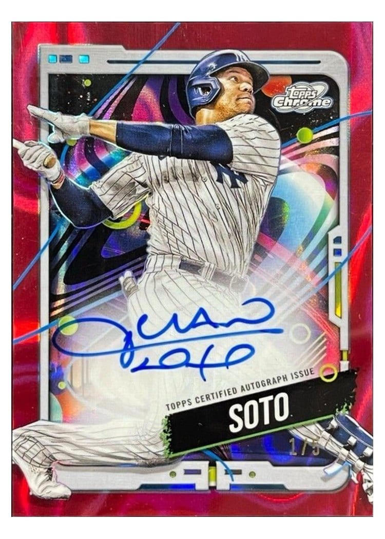 2024 Topps Cosmic Chrome Autographs Juan Soto #CCA-JS card