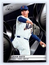 2025 Topps Chrome Black Base Set Juan Soto #130