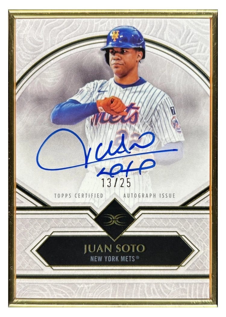 2025 Topps Definitive Collection Framed Autograph Collection Juan Soto #FAC-JS card
