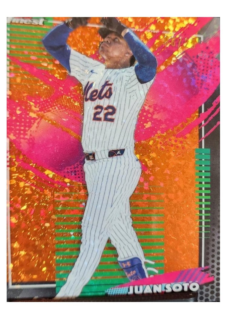 2026 Topps Finest Juan Soto Orange Mini Diamond Refractor #247 card