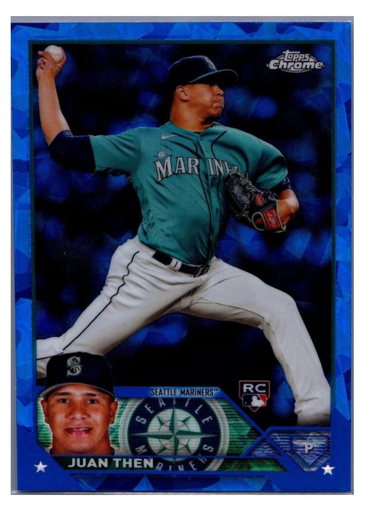 2023 Topps Chrome Update Sapphire Edition Base Set Juan Then #USCS112 card