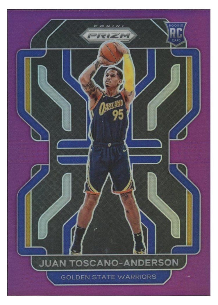 2021-22 Panini Prizm Base Set Juan Toscano-Anderson Purple Prizm #295 card