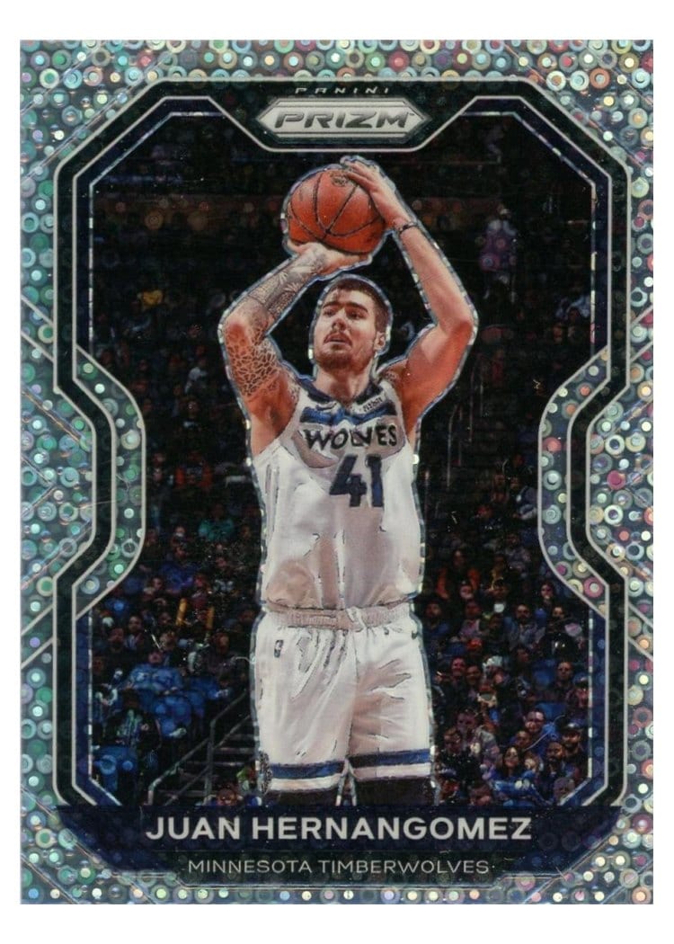 2020-21 Panini Prizm Base Set Juancho Hernangomez Fast Break Prizm #192 card