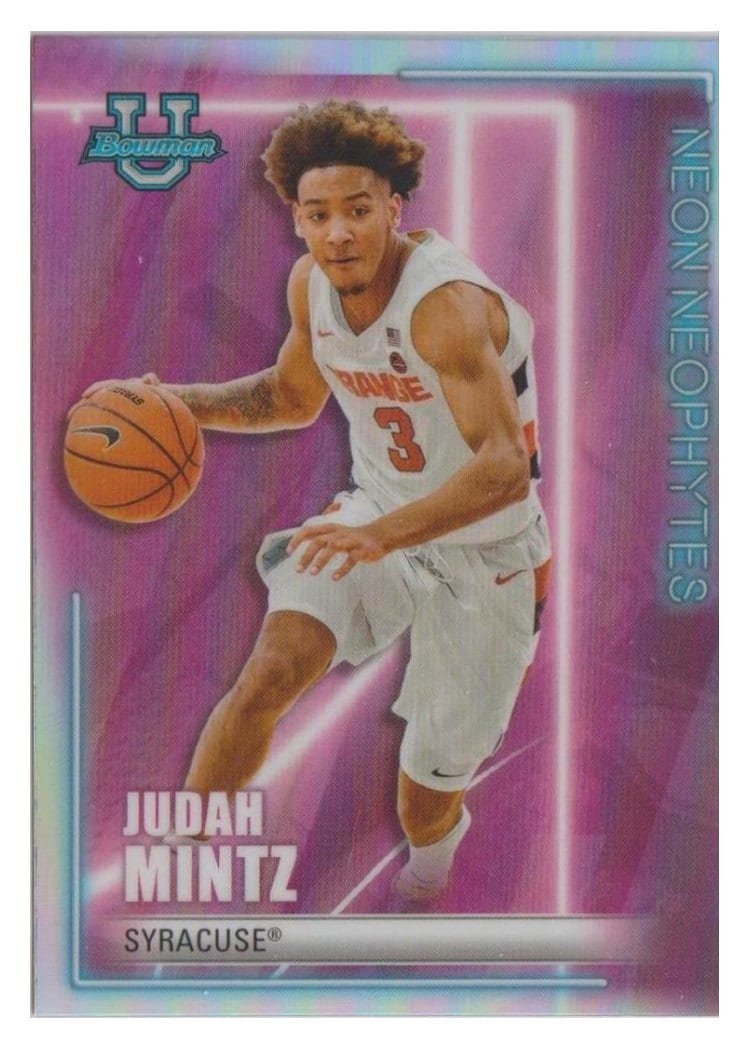 2022-23 Bowman University Best Neon Neophytes Judah Mintz #NN-6