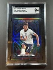 2021 Panini Obsidian Jude Bellingham Electric Etch Blue #180 card
