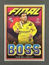 2022 Topps UEFA Superstars Final Boss Jude Bellingham #FB-JB card