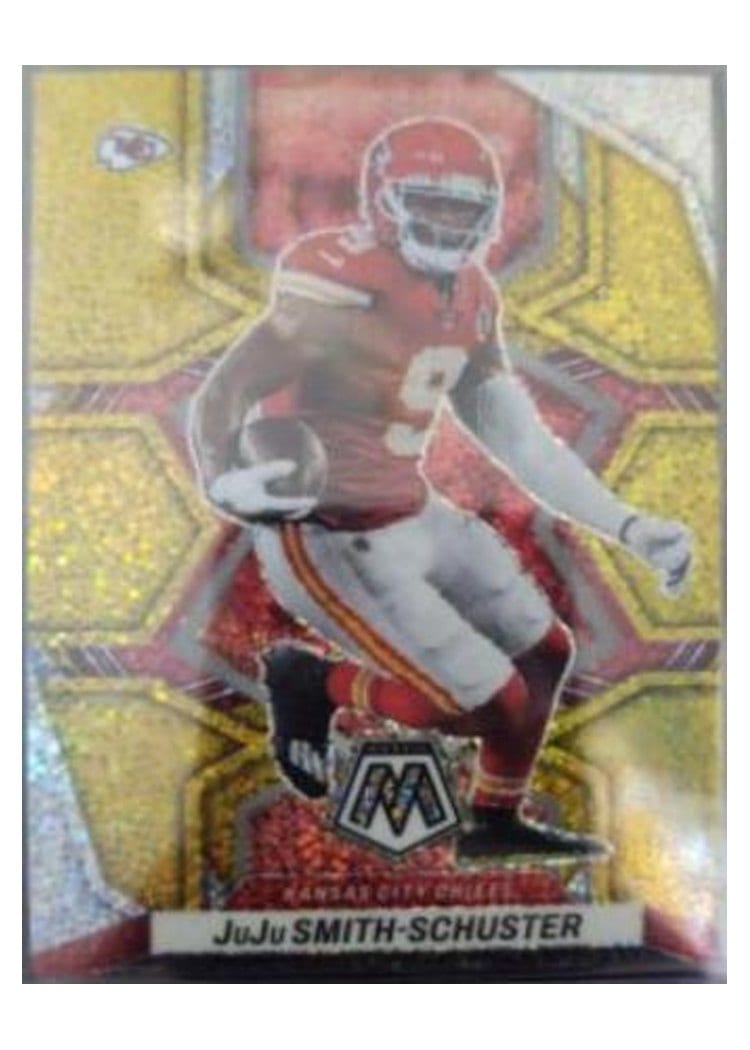 2022 Panini Mosaic Base Set JuJu Smith-Schuster Gold Sparkle #96 card