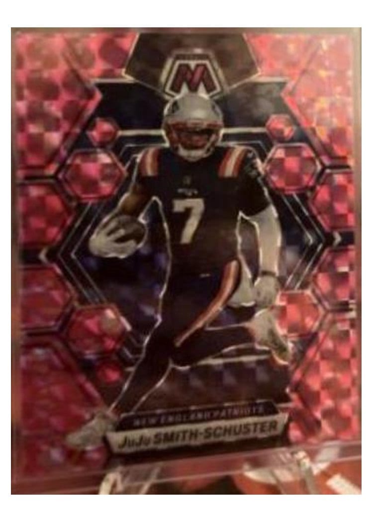 2023 Panini Mosaic Base Set JuJu Smith-Schuster Camo Pink #162 card