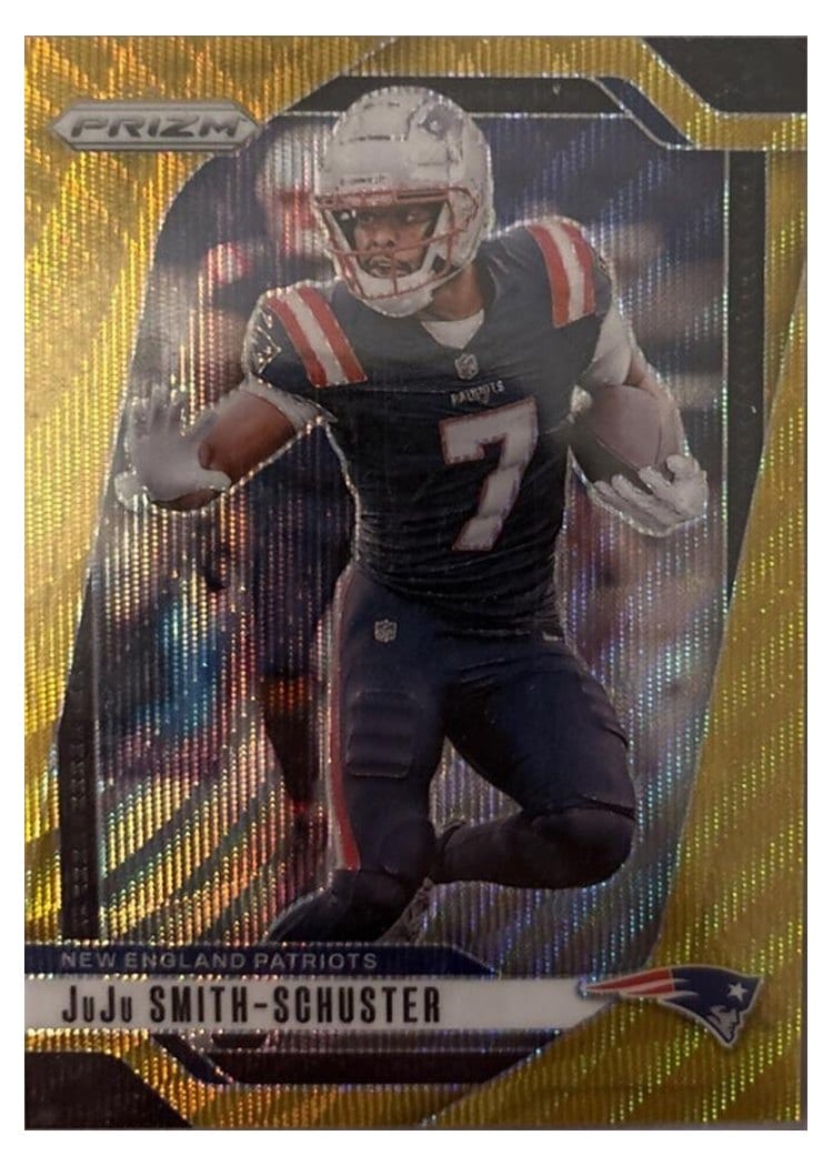 2024 Panini Prizm Base Set JuJu Smith-Schuster Gold #196 card