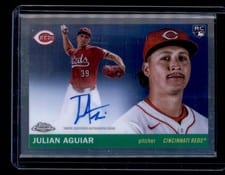 2025 Topps Chrome Platinum Autographs Julian Aguiar #CPA-JA card