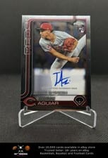2025 Topps Chrome Update Rookie Debut Autographs Julian Aguiar #CRDA-JA card