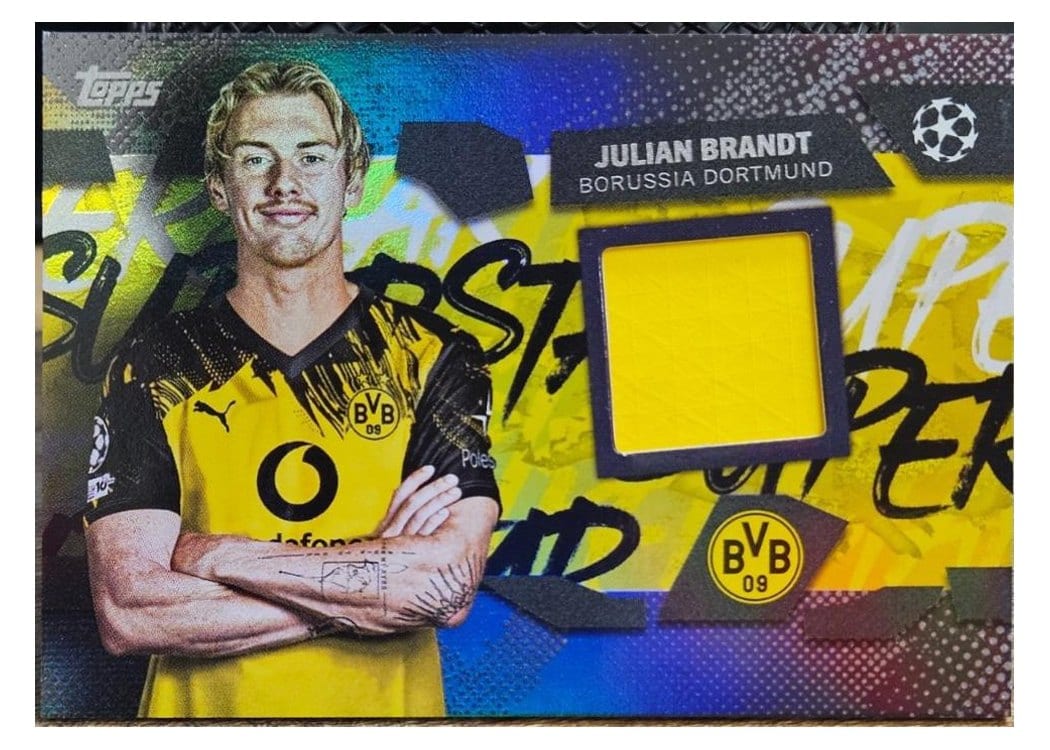 2025-26 Topps UEFA Club Competitions Topps Superstar Relics Julian Brandt #TSR-BR card