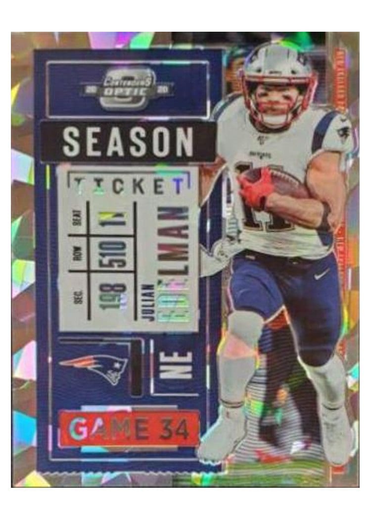 2020 Panini Contenders Optic Base Set Julian Edelman #40 card