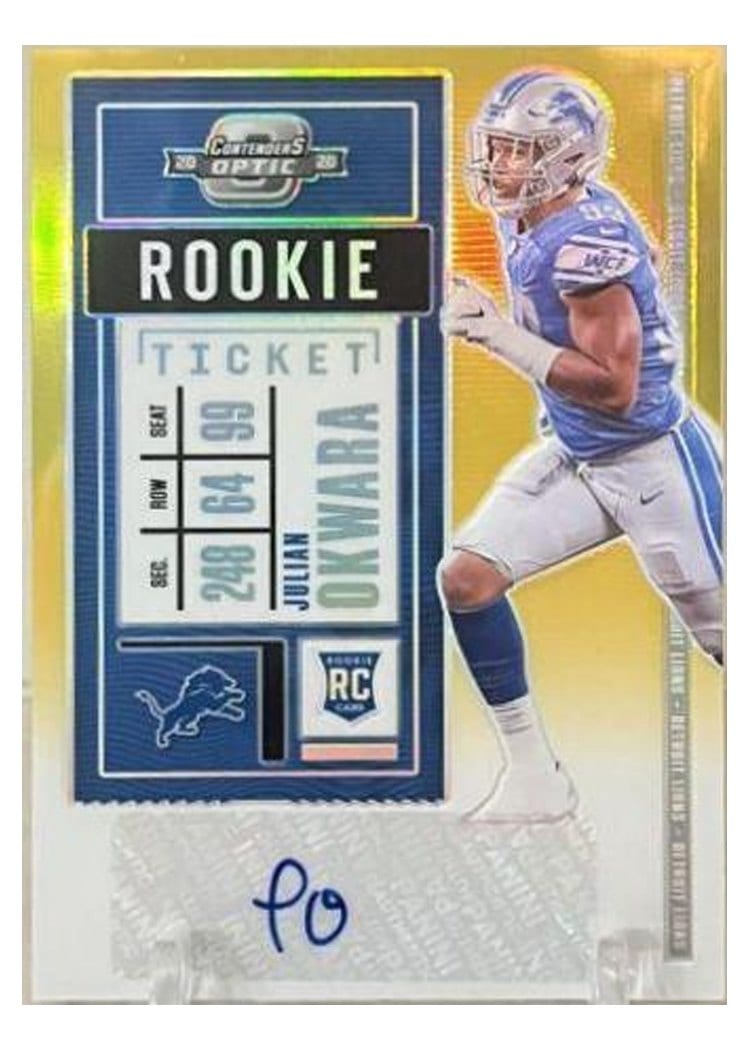 2020 Panini Contenders Optic Base Set Julian Okwara #169 card