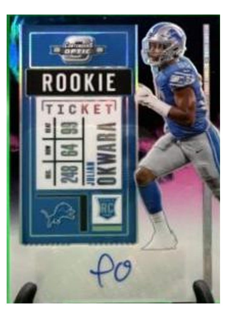 2020 Panini Contenders Optic Base Set Julian Okwara #169 card