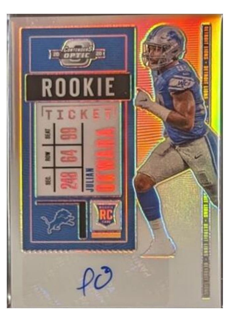 2020 Panini Contenders Optic Base Set Julian Okwara #169 card