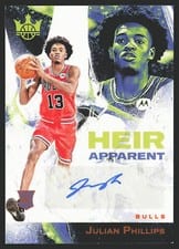 2023-24 Panini Court Kings Heir Apparent Autographs Julian Phillips #HA-JPB card