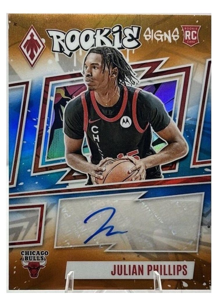2023-24 Panini Phoenix Rookie Signs Julian Phillips #RS-JPH card