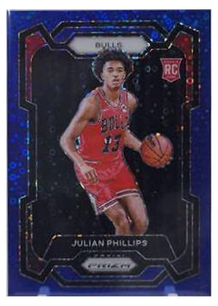 2023-24 Panini Prizm Base Set Julian Phillips Fast Break Blue #125 card