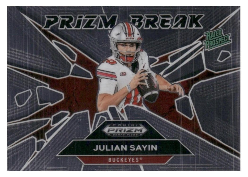 2025 Panini Prizm Draft Picks Prizm Break Julian Sayin #3 card