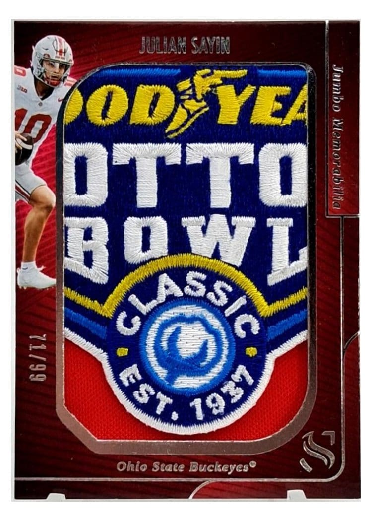 2025 Panini Silhouette Bowl Patches Julian Sayin #4 card