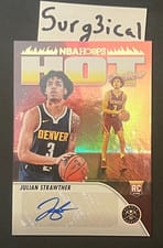 2023-24 Hoops Hot Signatures Rookie Julian Strawther #HSR-JH card