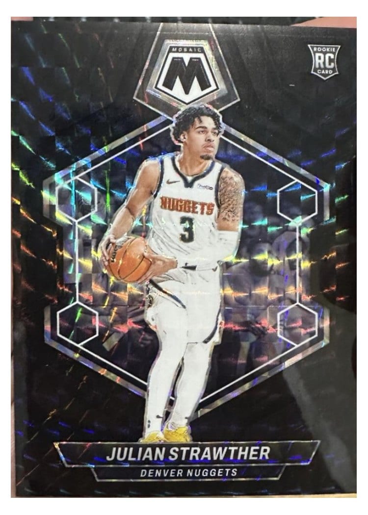 2023-24 Panini Mosaic Base Set Julian Strawther Black #214