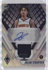 2023-24 Panini Phoenix Rookie Jersey Autographs Julian Strawther #RJA-JSW card