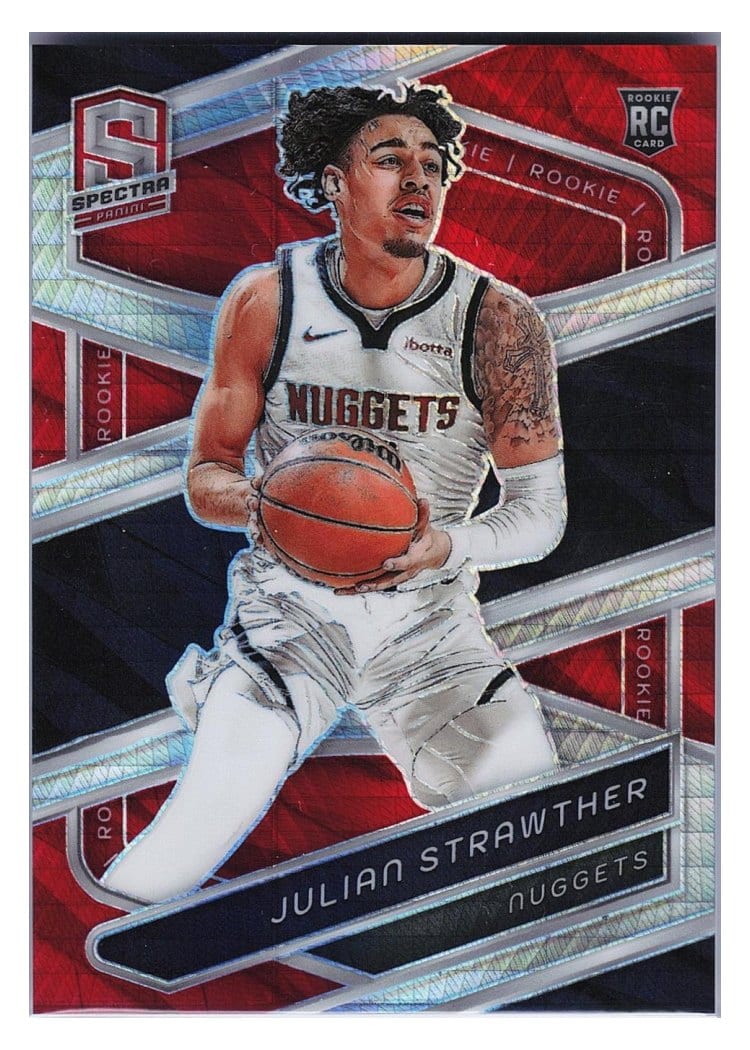 2023-24 Panini Spectra Base Set Julian Strawther Red International #158 card
