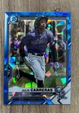 2021 Bowman Draft Sapphire Julio Carreras #BDC-30 card